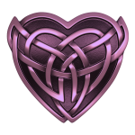 Purple Celtic Heart Wicked Ink